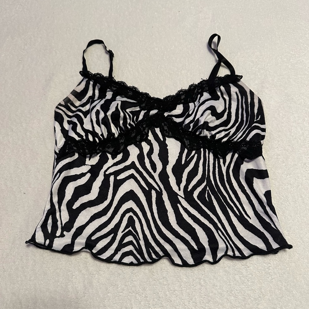 Shein lace zebra cami